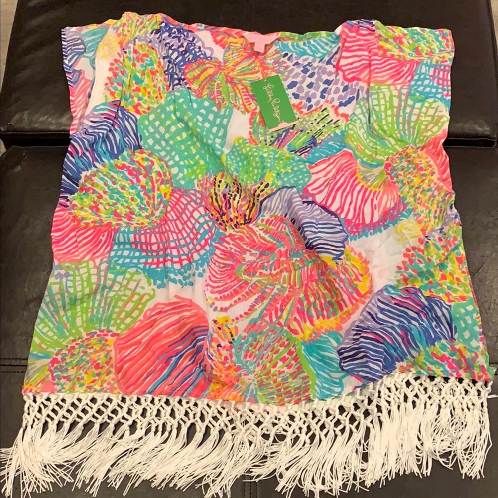 NWT Lilly Pulitzer Jasmine Caftan Top Coverup